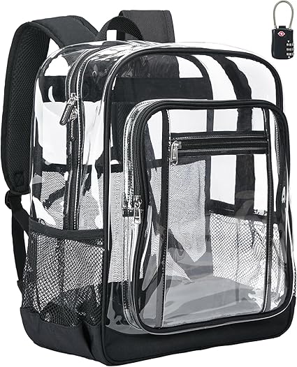 Clear backpack approved for stadium entry
