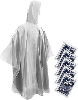 Compact rain poncho for stadium weather protection
