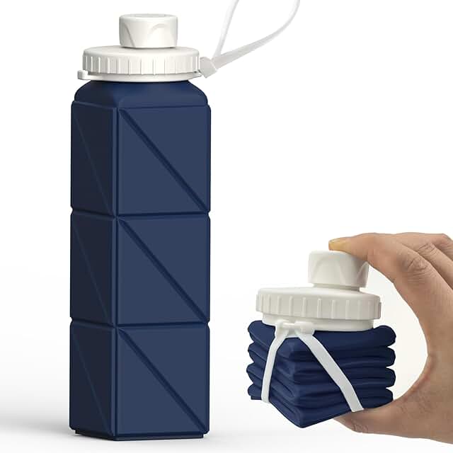 Collapsible water bottle for stadium hydration